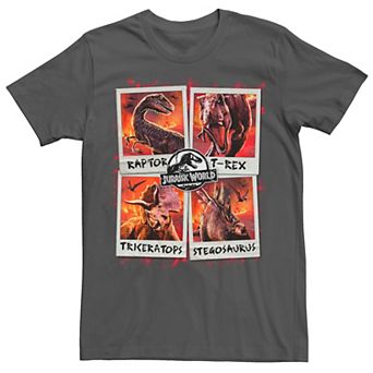 Men's Jurassic World Two Dino Vacation Polaroids Tee