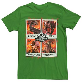 Men's Jurassic World Two Dino Vacation Polaroids Tee