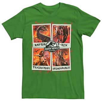 Men's Jurassic World Two Dino Vacation Polaroids Tee