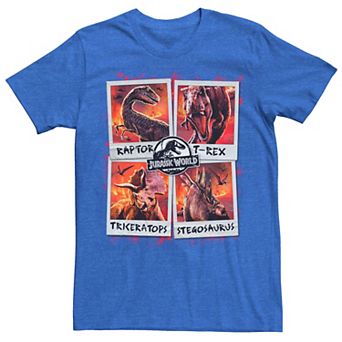 Men's Jurassic World Two Dino Vacation Polaroids Tee