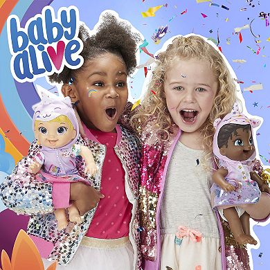 Baby Alive Tinycorns Doll, Dark Brown Hair
