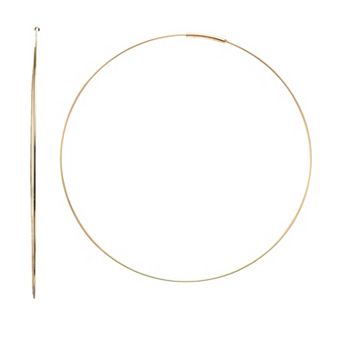 Color Romance 14k Gold 60 mm Endless Hoop Earrings