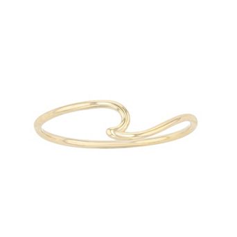 Color Romance 14k Gold Wave Ring