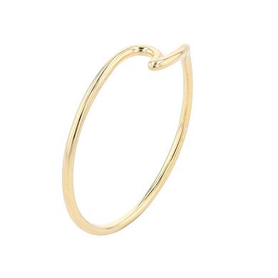 Color Romance 14k Gold Wave Ring