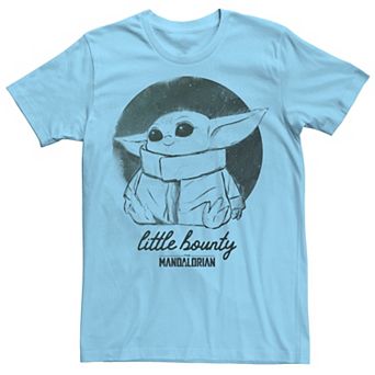 Men's Star Wars The Mandalorian The Child Little Bounty Watercolor Tee