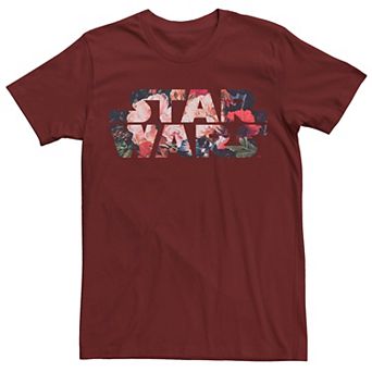 Men's Star Wars Antique Flower Print Logo Tee