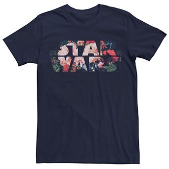 Men's Star Wars Antique Flower Print Logo Tee