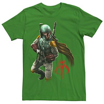 Men's Star Wars Boba Fett Grunge Profile Tee