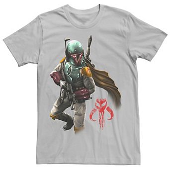 Men's Star Wars Boba Fett Grunge Profile Tee