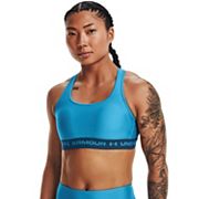 Under Armour Womens HeatGear Armour Mid Impact Crossback Sports Bra, Hushed  Turquoise (396)/Black, Large : : Clothing, Shoes & Accessories