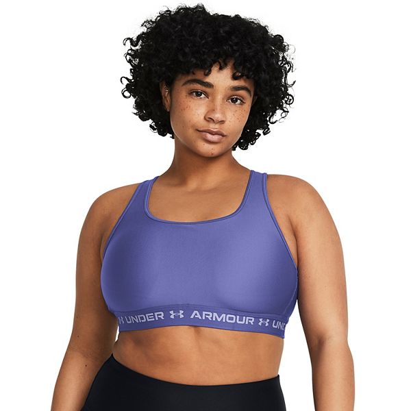 Under Armour Crossback 2.0 Medium-Impact Sports Bra - Purple (MEDIUM)