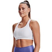 rebel sport - Stop fighting with your sports bra and focus on what  matters--your workout. ! The Under Armour Mid Crossback Matte Shine Sports  Bra is made to stay put while you
