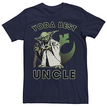 Men's Star Wars Yoda Best Uncle Rebel Logo Tee