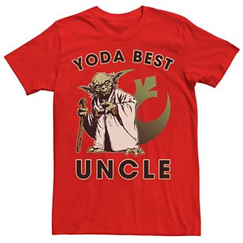 Men's Star Wars Yoda Best Uncle Rebel Logo Tee