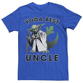 Men's Star Wars Yoda Best Uncle Rebel Logo Tee