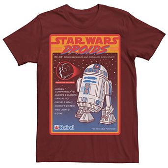 Men's Star Wars Droids R2-D2 Advertisement Poster Tee