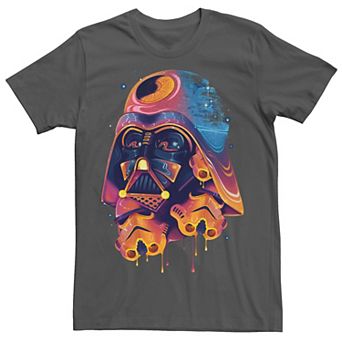 Men's Star Wars Colorful Melted Vader Collage Tee