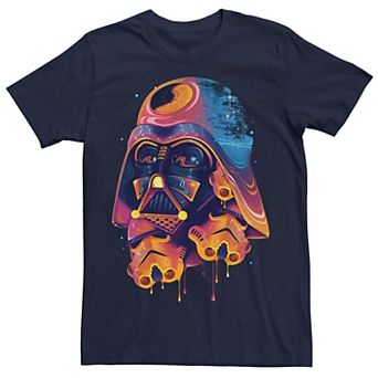 Men's Star Wars Colorful Melted Vader Collage Tee