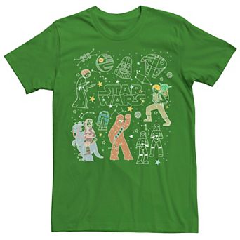 Men's Star Wars Group Shot Constellation Doodles Tee