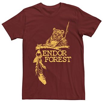 Men's Star Wars Ewok Endor Forest Tee