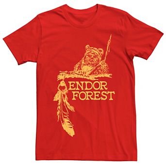 Men's Star Wars Ewok Endor Forest Tee