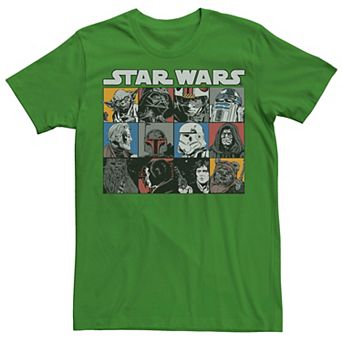 Men's Star Wars Comic Style Character Boxes Tee