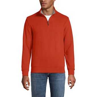 Men's Lands' End Bedford Regular-Fit Ribbed Quarter-Zip Pullover Sweater