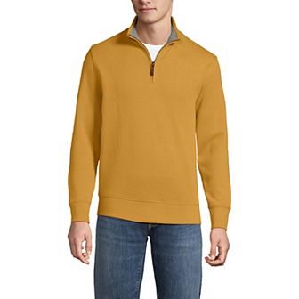 Men's Lands' End Bedford Regular-Fit Ribbed Quarter-Zip Pullover Sweater
