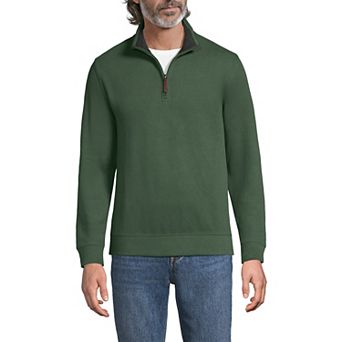 Men's Lands' End Bedford Regular-Fit Ribbed Quarter-Zip Pullover Sweater