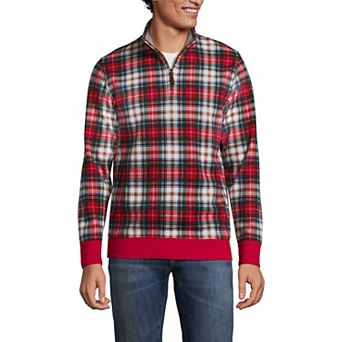 Men's Lands' End Bedford Regular-Fit Ribbed Quarter-Zip Pullover Sweater