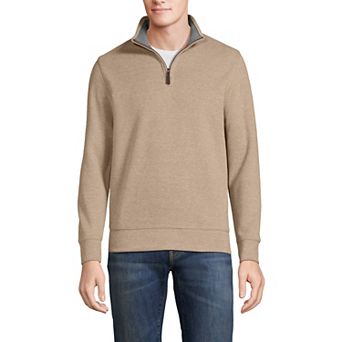 Men's Lands' End Bedford Regular-Fit Ribbed Quarter-Zip Pullover Sweater
