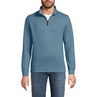 Men's Lands' End Bedford Regular-Fit Ribbed Quarter-Zip Pullover Sweater