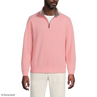 Men's Lands' End Bedford Regular-Fit Ribbed Quarter-Zip Pullover Sweater
