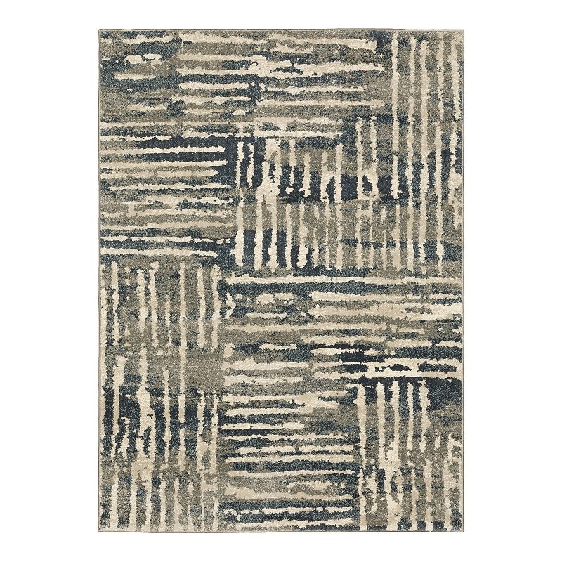 StyleHaven Caldwell Grid Blocks Area Rug, Blue, 8X10 Ft