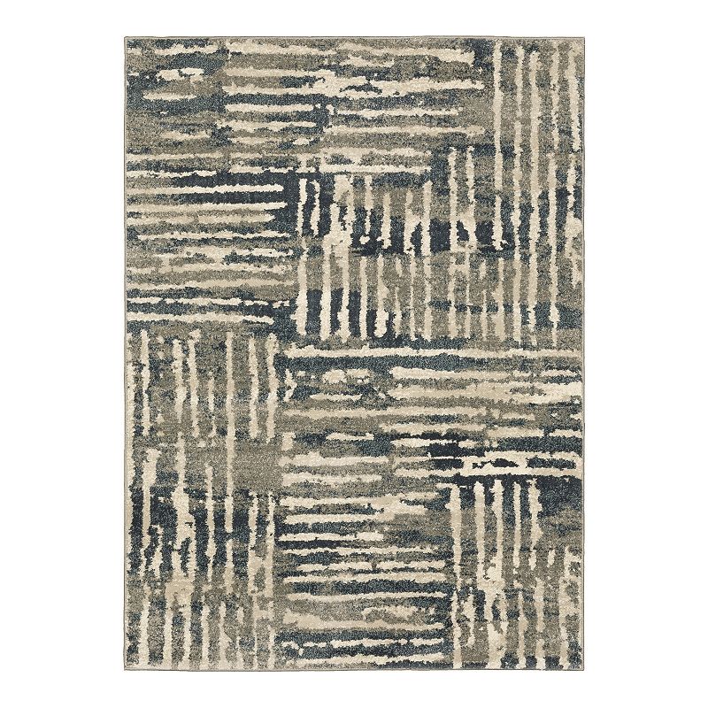 StyleHaven Caldwell Grid Blocks Area Rug, Blue, 8X10 Ft