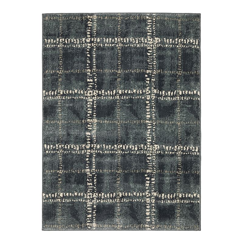 StyleHaven Caldwell Geo Blocks Area Rug, Blue, 8X10 Ft