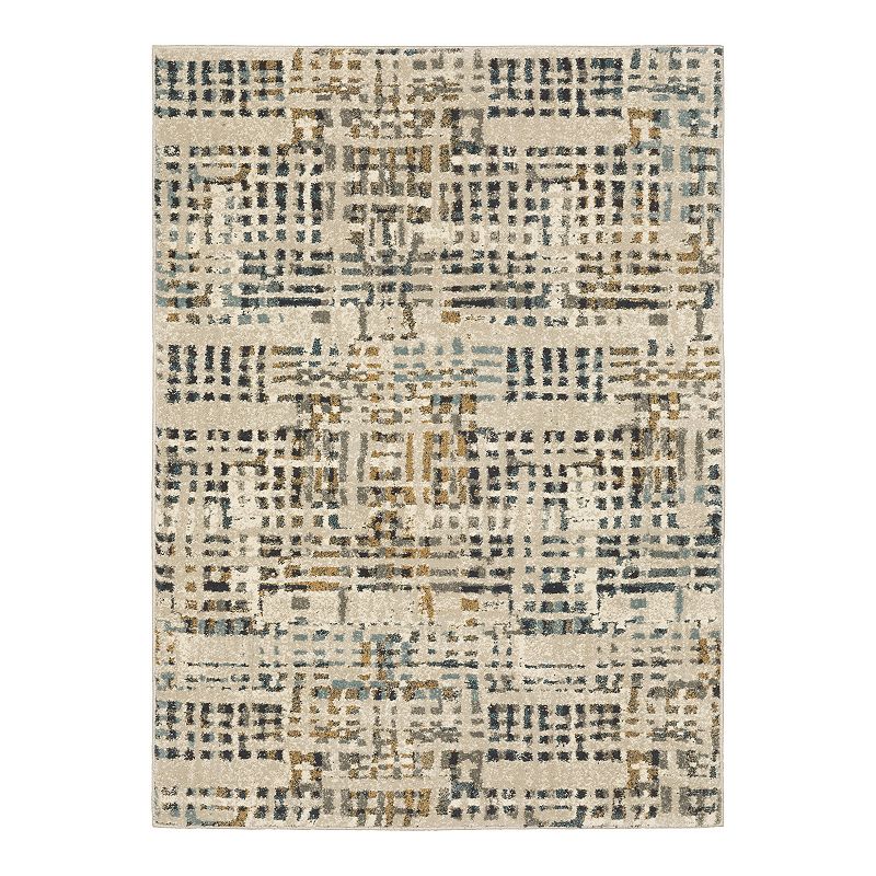 StyleHaven Caldwell Abstracted Mix Area Rug, Beig/Green, 8X10 Ft