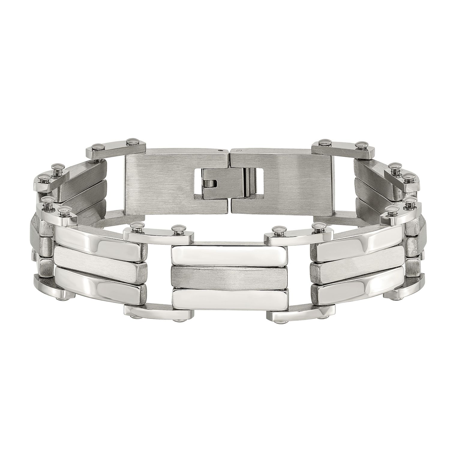 Kohls mens stainless hot sale steel bracelets