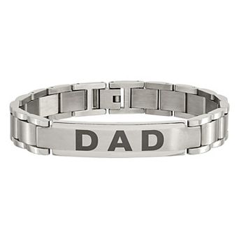 Men's Stainless Steel "Dad" Bracelet