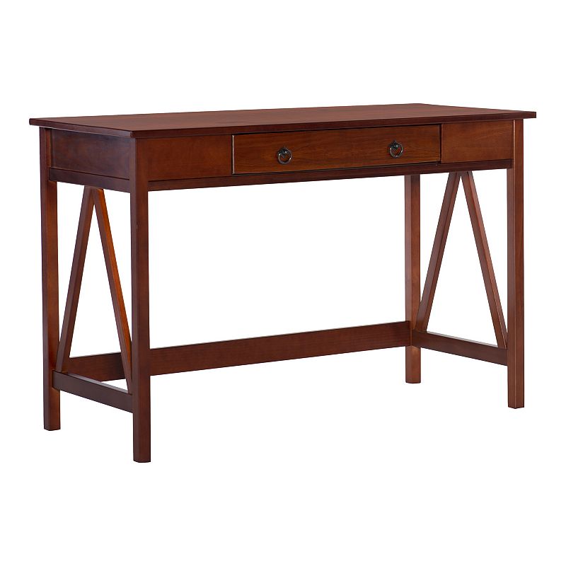 93042342 Linon Titian Desk, Brown, Furniture sku 93042342