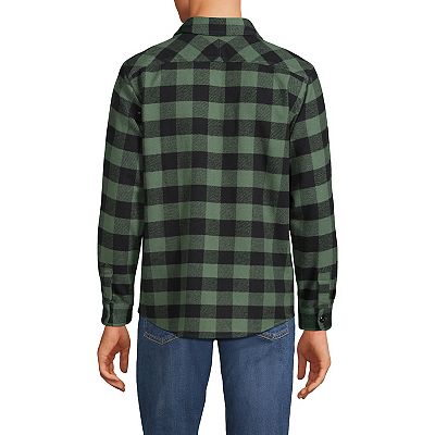 Men's Lands' End Traditional-Fit Rugged Flannel Button-Down Shirt