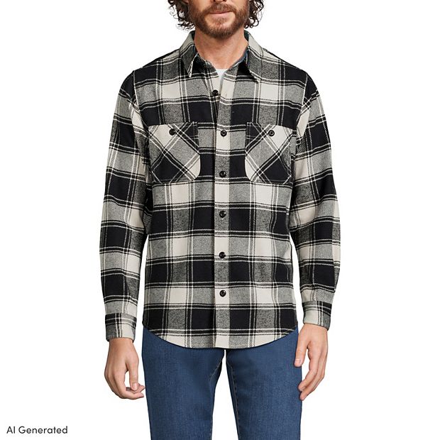 blue dress for baby girl Men's Classic Plaid Long Sleeve Shirt, Black / S