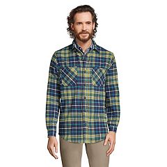 Men's Columbia Pitchstone Heavyweight Flannel Shirt, Size: XXL, Green