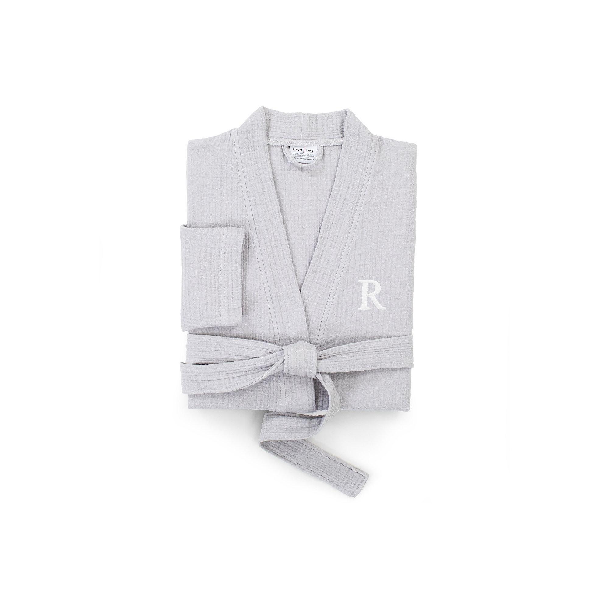 Linum Home Textiles Turkish Cotton Smyrna Personalized Luxury Robe, Womens