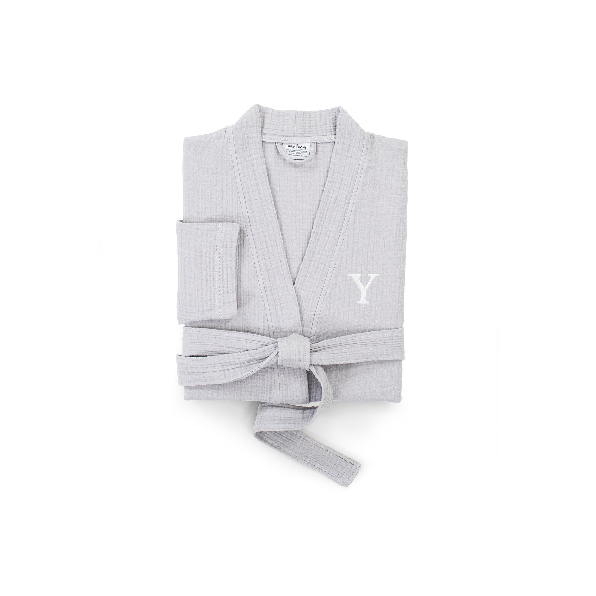 Linum Home Textiles Turkish Cotton Smyrna Personalized Luxury Robe, Womens