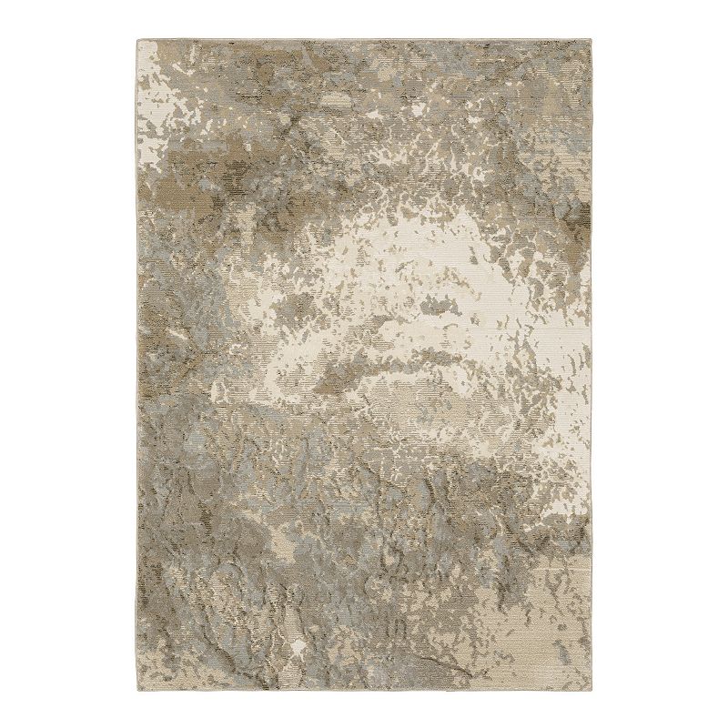 StyleHaven Emeric Abstract Desert Area Rug, Beig/Green, 2X3 Ft