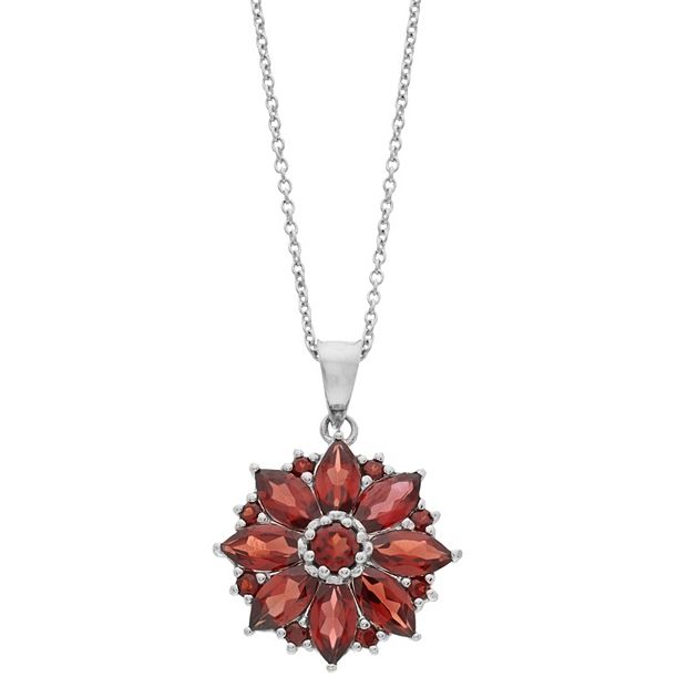 Kohls garnet deals necklace