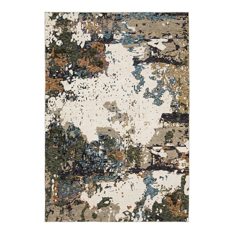 StyleHaven Emeric Abstract Colors Area Rug, Beig/Green, 8.5X11.5Ft