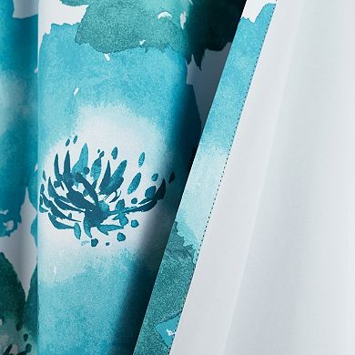 Lush Decor Julie Floral Insulated Grommet Blackout Window Curtains Set