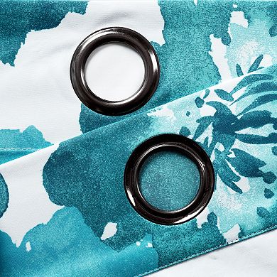 Lush Decor Julie Floral Insulated Grommet Blackout Window Curtains Set